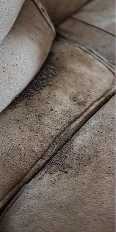 Before: Fabric Sofa Dust & Seam Extraction