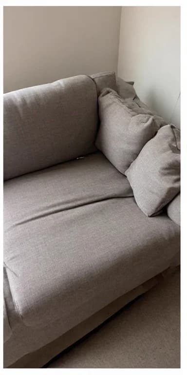 After: Grey Fabric Sofa Deep Clean by Al Haya Sofa Care