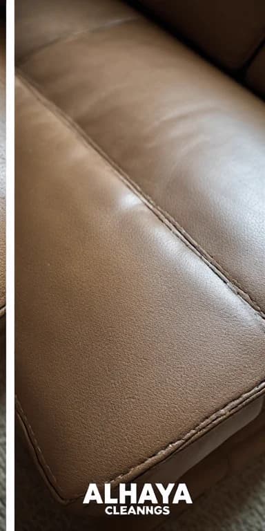 After: Leather Sofa Scratch & Scuff Cleaning by Al Haya Sofa Care
