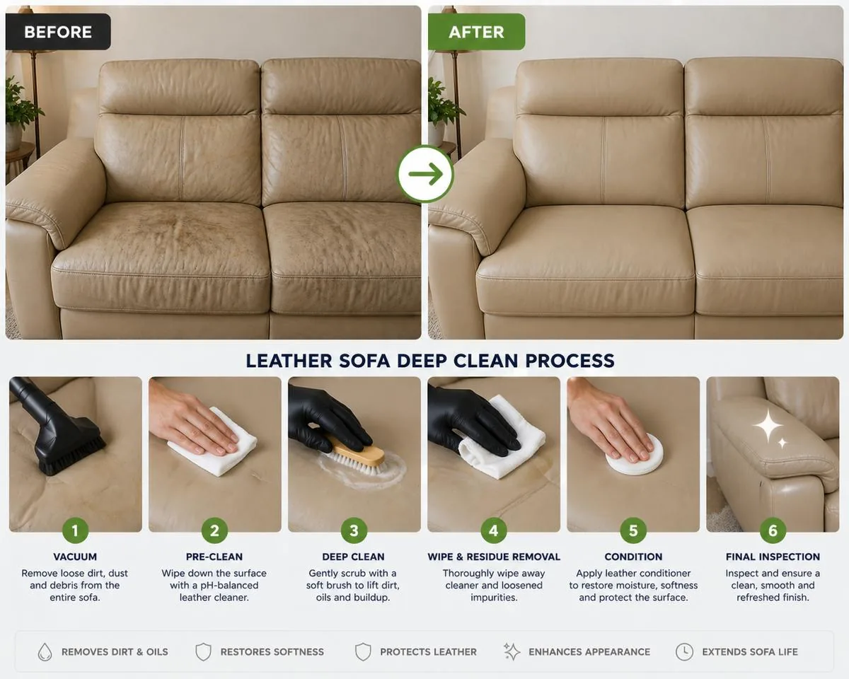 Leather Sofa Care in Dubai’s Climate