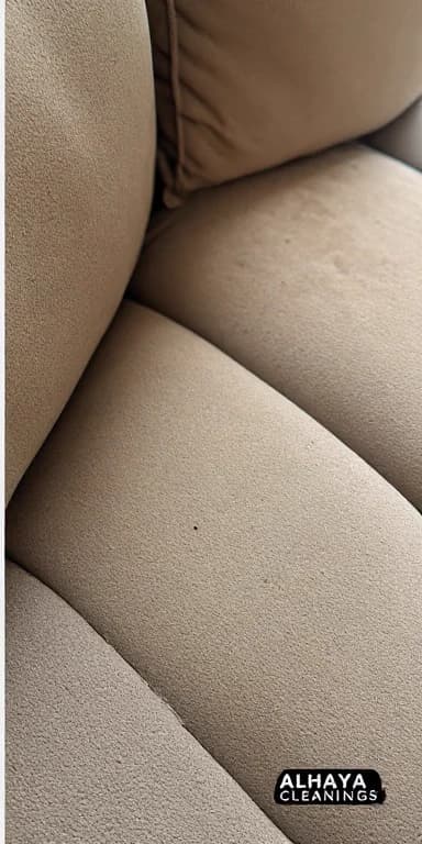 After: Microfiber Sofa Spot Removal by Al Haya Sofa Care