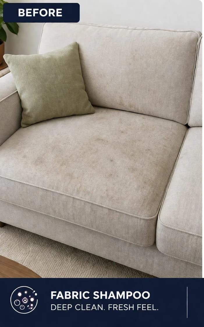 Before: Fabric Shampoo