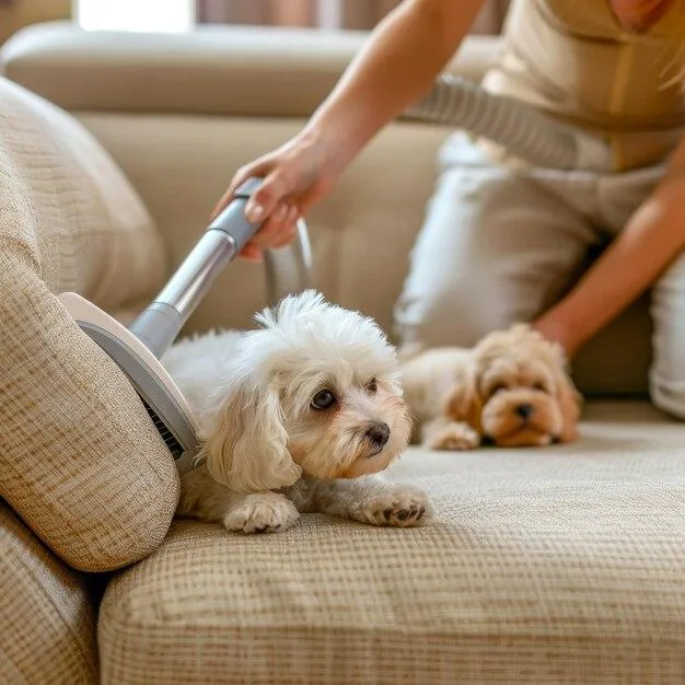 Pet hair removal from sofa Dubai — Al Haya Sofa Care UAE